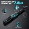 imageExtended Cordless Electric Ratchet Wrench 38quot 40 Ftlbs Torque Brushless Motor 6quot Long Neck 220RPM 2 Pack 20Ah Battery Fast Charger 14 Drive Adapter 7 Sockets for Car Repair DIYBlue