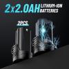 imageExtended Cordless Electric Ratchet Wrench 38quot 40 Ftlbs Torque Brushless Motor 6quot Long Neck 220RPM 2 Pack 20Ah Battery Fast Charger 14 Drive Adapter 7 Sockets for Car Repair DIYBlue