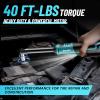 imageExtended Cordless Electric Ratchet Wrench 38quot 40 Ftlbs Torque Brushless Motor 6quot Long Neck 220RPM 2 Pack 20Ah Battery Fast Charger 14 Drive Adapter 7 Sockets for Car Repair DIYBlue