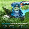 imageSEESII 2in1 Brushless Hedge Trimmers Cordless Grass Shears with Dual 20 Ah Batteries 6quot Electric Bush Shrub Trimmer with Dual Action Blade Handheld Grass Cutter for Yard Garden Lawn Pruning