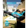 imageSEESII 40V Leaf Blower Cordless with 2 x 5200mAh Batteries and 2 Chargers 680CFM 210MPH Electric Leaf Blower with Variable Speed Control Handheld Battery Blower for Lawn Care Dust and Debris