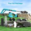 imageSEESII Brushless Pole Hedge Trimmers 2in1 Cordless Grass Shears ampamp 6quot Electric Bush Trimmer for Yard  Telescoping Pole Dual 20 Ah Batteries Handheld Grass Cutter for Tree ampamp Shrubs Lawn Pruning