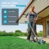 imageSEESII Brushless Pole Hedge Trimmers 2in1 Cordless Grass Shears ampamp 6quot Electric Bush Trimmer for Yard  Telescoping Pole Dual 20 Ah Batteries Handheld Grass Cutter for Tree ampamp Shrubs Lawn Pruning