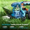 imageSEESII Brushless Pole Hedge Trimmers 2in1 Cordless Grass Shears ampamp 6quot Electric Bush Trimmer for Yard  Telescoping Pole Dual 20 Ah Batteries Handheld Grass Cutter for Tree ampamp Shrubs Lawn Pruning