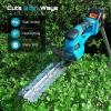 imageSEESII Brushless Pole Hedge Trimmers 2in1 Cordless Grass Shears ampamp 6quot Electric Bush Trimmer for Yard  Telescoping Pole Dual 20 Ah Batteries Handheld Grass Cutter for Tree ampamp Shrubs Lawn Pruning