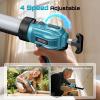 imageSEESII Cordless Caulking Gun 21V Battery Powered Caulk Gun Electric Caulking Gun w2 x 20Ah Batteries 9Pcs Caulk Remover Tool LED Light Auto Retract for Filling Sealing BlueSky Blue
