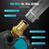 imageSEESII Electric Fuel Transfer Pump 12V 13 GPM Diesel Transfer Pump Kit with Nozzle ampamp Hoses for Transferring Diesel Kerosene Portable SelfPriming DC Oil Pump for Boat Home Farm FuelingBlue