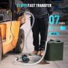imageSEESII Electric Fuel Transfer Pump 12V 13 GPM Diesel Transfer Pump Kit with Nozzle ampamp Hoses for Transferring Diesel Kerosene Portable SelfPriming DC Oil Pump for Boat Home Farm FuelingBlue