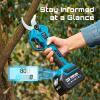 imageSEESII Electric Pruning Shears Cordless 16quot Cutting Diameter Power Pruner  2 Pcs 40Ah Batteries Brushless Motor Extra SK5 Blade 4 Modes Adjustable Branch Cutter for Tree Flower Trimming16 Electric Pruner