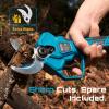 imageSEESII Electric Pruning Shears Cordless 16quot Cutting Diameter Power Pruner  2 Pcs 40Ah Batteries Brushless Motor Extra SK5 Blade 4 Modes Adjustable Branch Cutter for Tree Flower Trimming16 Electric Pruner