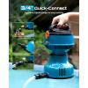 imageSEESII Floating Water Pump Battery Powered 720GPH Cordless Water Transfer Pump w 2 Pcs 4000 mAh Batteries ampamp Charger 25 ft of Lift 34quot Outlet Portable Small Pump for Pool Pond RV Boat GardenTwo Batteries