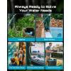 imageSEESII Floating Water Pump Battery Powered 720GPH Cordless Water Transfer Pump w 2 Pcs 4000 mAh Batteries ampamp Charger 25 ft of Lift 34quot Outlet Portable Small Pump for Pool Pond RV Boat GardenTwo Batteries