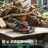 imageSEESII Mini Chainsaw ampamp Pruning Shears 6quot Electric Saw Brushless ampamp 13quot Pruner with 220Ah Batteries Cordless Combo for Wood CuttingBranch Trimming Gardening Tools for Dad Men Husbandmini chainsaw pruning shears w 2 Batteries