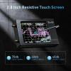 imageSEESII NanoVNAH Antenna ampamp Vector Network Analyzer 10KHz15GHz with 28quot EVA Protective Case Waterproof ampamp Shockproof Measures SParameters SWR Phase Delay Smith ChartColor NanovnaH with SMA Adapter