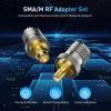 imageSEESII NanoVNAH Antenna ampamp Vector Network Analyzer 10KHz15GHz with 28quot EVA Protective Case Waterproof ampamp Shockproof Measures SParameters SWR Phase Delay Smith ChartColor NanovnaH with SMA Adapter