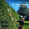 imageSEESII Pole Hedge Trimmer Cordless Electric Bush Trimmer Tool for Yard  16quot DualAction Blade Detachable Telescoping Pole Dual 40Ah Battery Powerful Branches Cutter for Tree ampamp Shrubs PruningCYCPHT01