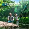 imageSEESII Pole ampamp Handheld Hedge Trimmer 2in1 Cordless Bush Trimmer with 20quot DualAction Blade  2 Pcs 40Ah Batteries Telescopic Pole Adjustable Rotating Head Electric Hedge Cutter for Tree Shrubs