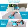 imageSEESII Tile Vibration Tool 160mm Vibration Leveling Machine 10Hours Long Lasting Tile Vibrator With 12 Speeds For Laying Floor Wall Larger Tiles6quotX6quot  48quotX48quot Tile Installers DIYer KP160B160mm