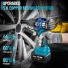 imageSeesii 1000Nm 738ftlbs Cordless Impact Wrench High Torque12quot Brushless Impact Gun wTwo 40Ah BatteryFast Charger 5 Sockets ampamp Storage Case Electric Impact Wrench for Car TruckWH760Blue