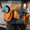 imageSeesii 1000Nm 738ftlbs Cordless Impact Wrench High Torque12quot Brushless Impact Gun wTwo 40Ah BatteryFast Charger 5 Sockets ampamp Storage Case Electric Impact Wrench for Car TruckWH760Blue
