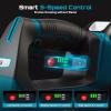 imageSeesii 12000PSI Electric Grease Gun 3 Speed Control Battery Powered Grease Gun Cordless with 2 Batteries Brushless Motor 394 Long Hose 90 Degree Coupler ampamp LED Light for Heavy Duty EquipmentBlue