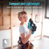 imageSeesii 21V Cordless Rotary Hammer Drill 2x40Ah Battery Power Hammer with SDSPlus Change Adapter Including 3 Drill Bits FlatPoint Chisels Lightweight Electric Hammer Drill for DIY ProjectsBlue