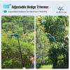 imageSeesii 3in1 Cordless Pole Hedge Trimmer 21V Electric Hedge ampamp Grass Trimmer with 240Ah Rechargeable Batteries 16ft Reach Extended Pole with 180 Adjustable Angle for High Shrubs Bush and Grass