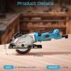 imageSeesii 612quot Cordless Circular Saw with Battery and Charger5200 RPM Electric Power Saw with Laser and Rip Guide for Precise Wood CuttingMax Cut Depth 214quot901716quot 45 for Home Renovationcorded circular saw