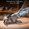 imageSeesii 612quot Cordless Circular Saw with Battery and Charger5200 RPM Electric Power Saw with Laser and Rip Guide for Precise Wood CuttingMax Cut Depth 214quot901716quot 45 for Home Renovationcorded circular saw