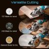 imageSeesii 612quot Cordless Circular Saw with Battery and Charger5200 RPM Electric Power Saw with Laser and Rip Guide for Precise Wood CuttingMax Cut Depth 214quot901716quot 45 for Home Renovationcorded circular saw