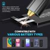 imageSeesii Battery Spot Welder with 50Ah Battery Upgraded Handheld Mini Portable Spot Welder for 18650 Battery Welding Nickel Sheets 0102mm IronStainless Steel Sheets 80 GearAuto and Manual Mode