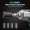 imageSeesii Electric Impact Wrench Corded 368Ftlbs500Nm Torque 12 inch Impact Gun with 8Amp Cord 4 Sockets for Car Tire and Home DIY AC500