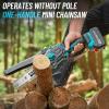 imageSeesii Electric Saw 6 Inch ampamp Mini Chiansaw 8 Inch with Extension Pole