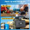 imageSeesii Grease Gun Battery Powered High Efficiency 64 ozmin 10000 PSI Electric Grease Gun with 394 Long Hose ampamp LED Light 2  20AH Batteries Built for Farmers Truckers ampamp Heavy Equipment