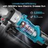imageSeesii Innovative 2in1 Grease Gun HighEfficiency 53 ozmin 12000 PSI Electric Grease Gun Kit with 2  20AH Batteries and Charger EasytoUse for Farmers Equipment Operators ampamp Owners