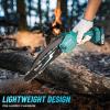imageSeesii Mini Chainsaw 6inch Mini Chainsaw Cordless Handheld Electric Power Chain Saw with 2 Batteries for Tree Trimming Wood Cutting Best Gifts for Father Dad Husband MenBlue