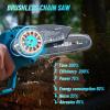 imageSeesii PS610 2IN1 Cordless Pole Saw ampamp Mini Chainsaw 6Inch Brushless Chain Saw with 2x 20Ah Battery 16Foot MAX Reach Brach Tree Saw with Extension Pole for Wood Cutting Garden 2024 UPGRADE