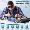 imageSpot Welder Seesii Farad Capacitor Battery Spot Welder 3000F 120 Gears Adjustable Capacitor Energy Storage Portable Spot Welder Support 0103mm Nickel Strip Spot Welding for Battery Pack Making3000F