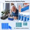 imageSpot Welder Seesii Farad Capacitor Battery Spot Welder 3000F 120 Gears Adjustable Capacitor Energy Storage Portable Spot Welder Support 0103mm Nickel Strip Spot Welding for Battery Pack Making3000F