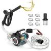 imageSEESII Electric Fuel Transfer Pump 12V 13 GPM Diesel Transfer Pump Kit with Nozzle ampamp Hoses for Transferring Diesel Kerosene Portable SelfPriming DC Oil Pump for Boat Home Farm FuelingBlue