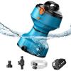 imageSEESII Floating Water Pump Battery Powered 720GPH Cordless Water Transfer Pump w 2 Pcs 4000 mAh Batteries ampamp Charger 25 ft of Lift 34quot Outlet Portable Small Pump for Pool Pond RV Boat GardenOne Battery
