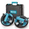 imageSEESII Tile Suction Cups Tool Glass Suction Cups Lifter with Pressure Gauge 250KG Max Load 8quot HeavyDuty Vacuum Glass Lifter for Lifting Large Tile Granite Metal Windows 2Pack