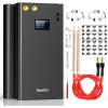 imageSeeSii Battery Spot Welder 11000mAh Spot Welding with LCD Screen Upgraded Enhanced 80 Gears Adjustable Portable Mini Spot Welder with 2x5M Nickel Sheet ampamp 4X4 Holder For Making Battery Packs