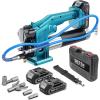 imageSeesii Electric Grease Gun Kit HighPerformance 10000PSI 46 ozmin Battery Powered Grease Gun Cordless with 2 Batteries 394quot Long Hose 90 Degree Coupler 3 Tips for Faster and Effortless GreasingBlue