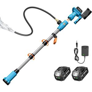 imageSEESII Cordless Stick Water Transfer Pump with 24000mAh BatteriesampampCharger Detachable Battery Pod 740GPH 21V Handheld Sump Pump for PoolGardenBasementPondRV PoolBoat WellRain Barrels