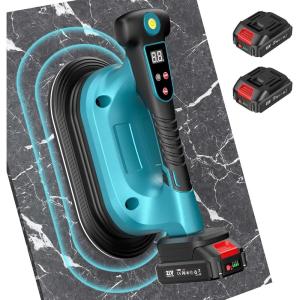 imageSEESII Tile Vibration Tool 160mm Vibration Leveling Machine 10Hours Long Lasting Tile Vibrator With 12 Speeds For Laying Floor Wall Larger Tiles6quotX6quot  48quotX48quot Tile Installers DIYer KP160B285mm