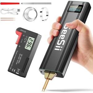 imageSeeSii Battery Spot Welder Handheld Mini Spot Welder with a Universal Battery Tester 0102mm Nickel Welding Portable Spot Welding Machine for 18650 Lithium Battery Coin Cell DIY BatterySE209C