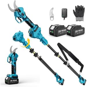 imageSeesii Electric Pruning Shears for Gardening 18 Cutting Cordless Power Pruner  Brushless Motor Dual 40Ah Battery 4 Levels Adjustable Extra SK5 Blade Branches Cutter For Tree ampamp Flower Trimming18 Pole Electric Pruner