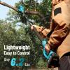 imageSEESII 2in1 Pole Saws for Tree Timming Electric Mini Chainsaw 6 Inch Cordless 2 x 4000mAh Batteries Tree Pruner Brushless Chain Saw with Extension Pole for Limb Branch Cutter16Ft Reach6in pole saw 4000mAh4000mAH