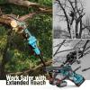 imageSEESII 2in1 Pole Saws for Tree Timming Electric Mini Chainsaw 6 Inch Cordless 2 x 4000mAh Batteries Tree Pruner Brushless Chain Saw with Extension Pole for Limb Branch Cutter16Ft Reach6in pole saw 4000mAh4000mAH